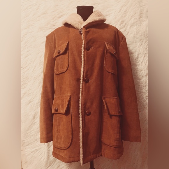 Shanhouse Corduroy Fuzzy Collar Men’s Jacket - Picture 9 of 11